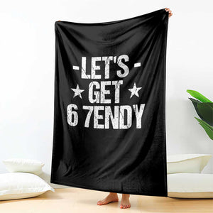 Lets Get Sendy 67 Six Seven Meme Alpha Slang Throw Blanket TS11 Print Your Wear