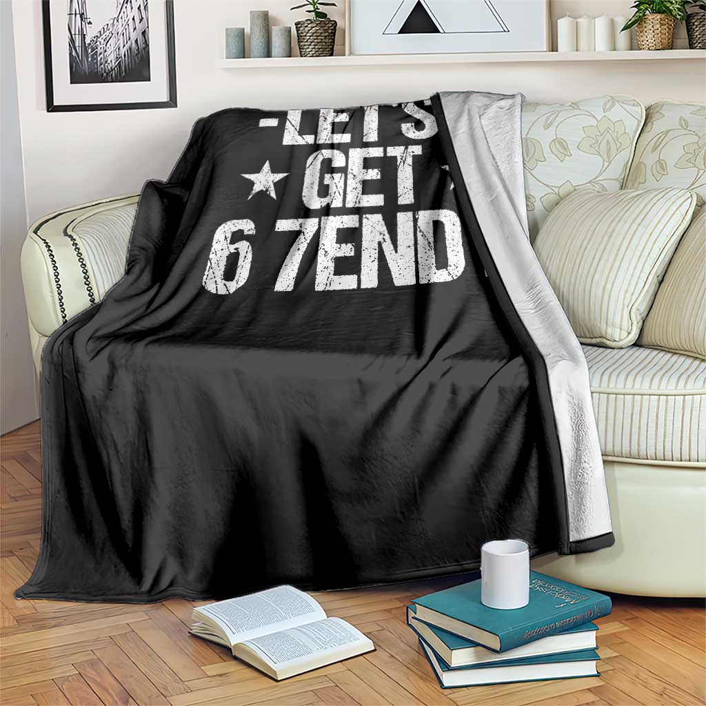 Lets Get Sendy 67 Six Seven Meme Alpha Slang Throw Blanket TS11 Print Your Wear