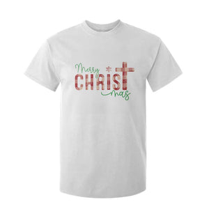 Christian Christmas T Shirt For Kid Merry Christmas Cross Faith TS11 White Print Your Wear