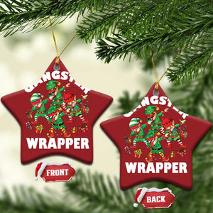 Funny Gangster Wrapper Christmas Ornament Gangsta Elf Crew Presents TS11 Star Red Print Your Wear