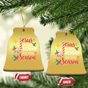 Jesus Is The Reason For The Season Christmas Ornament Christmas Jolly Bell TS11 Bell Flake Gold Print Your Wear