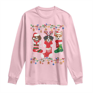 Funny Christmas Dog Owner Long Sleeve Shirt Socks Xmas Holiday TS11 Light Pink Print Your Wear