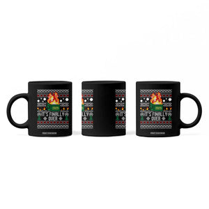 Funny Christmas Lil Dumpster Fire Coffee Mug It Is Finally Over 2025 TS11 Print Your Wear