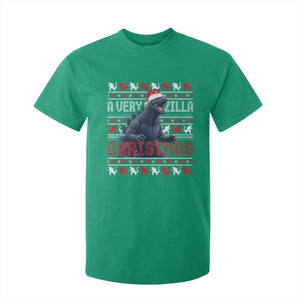 Funny Christmas Santa Godzilla T Shirt For Kid A Very Godzilla Xmas Japanese Monster TS11 Irish Green Print Your Wear