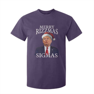 Funny Trump Christmas T Shirt For Kid Merry Rizzmas Sigmas Charisma Rizz Santa Trump TS11 Purple Print Your Wear