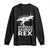 Funny Hanukkah Long Sleeve Shirt Menorah Saurus Rex Dinosaur David Star TS11 Black Print Your Wear