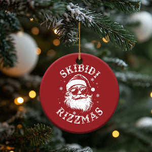 Funny Skibidi Rizzmas Xmas Christmas Ornament Vintage Sigmas Charisma Rizz Cool Santa TS11 Print Your Wear