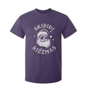 Funny Skibidi Rizzmas Christmas T Shirt For Kid Vintage Sigmas Charisma Rizz Cool Santa TS11 Purple Print Your Wear