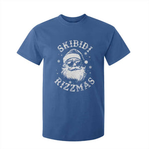 Funny Skibidi Rizzmas Christmas T Shirt For Kid Vintage Sigmas Charisma Rizz Cool Santa TS11 Royal Blue Print Your Wear