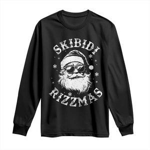 Funny Skibidi Rizzmas Christmas Long Sleeve Shirt Vintage Sigmas Charisma Rizz Cool Santa TS11 Black Print Your Wear