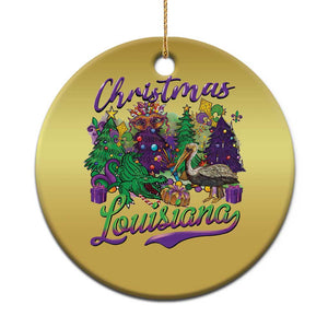 Xmas Cajun Louisiana Saint Symbol Alligator Pelican Xmas Tree Christmas Ornament TS11 Print Your Wear