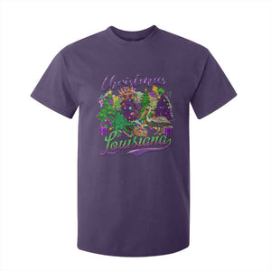 Christmas Cajun Louisiana Saint Symbol Alligator Pelican Xmas Tree T Shirt For Kid TS11 Purple Print Your Wear