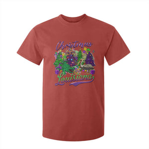 Christmas Cajun Louisiana Saint Symbol Alligator Pelican Xmas Tree T Shirt For Kid TS11 Red Print Your Wear