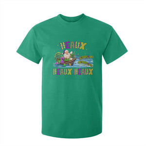 Funny Christmas Cajun Louisiana T Shirt For Kid Heaux Heaux Heaux Santa Alligator TS11 Irish Green Print Your Wear