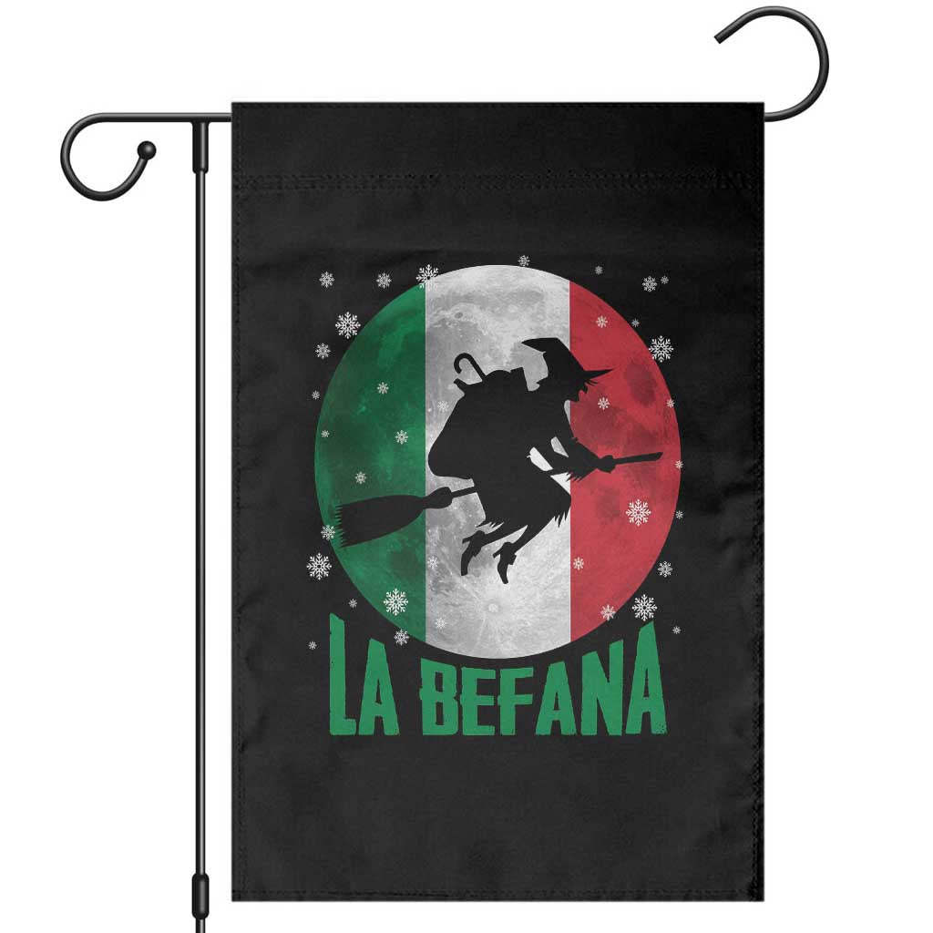La Befana Italian Christmas Garden Flag Xmas Witch Folklore Italy Holiday TS11 Black Print Your Wear