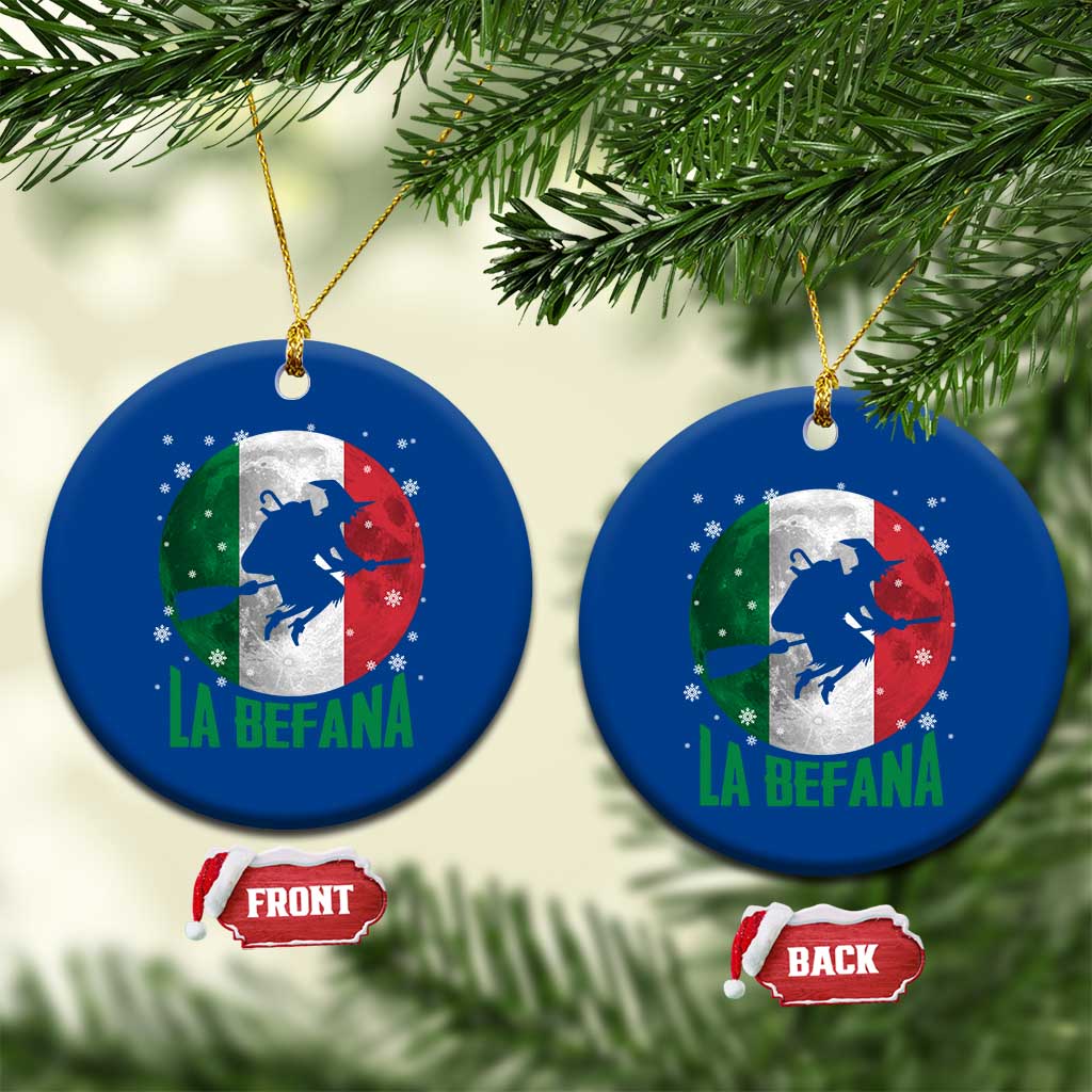 La Befana Italian Christmas Ceramic Ornament Xmas Witch Folklore Italy Holiday TS11 1pc Blue Print Your Wear