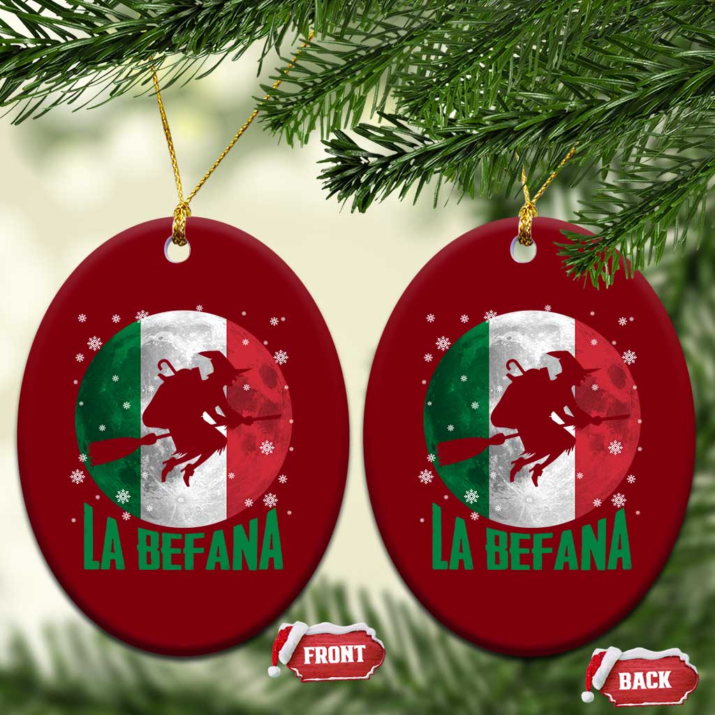 La Befana Italian Christmas Ceramic Ornament Xmas Witch Folklore Italy Holiday TS11 Print Your Wear