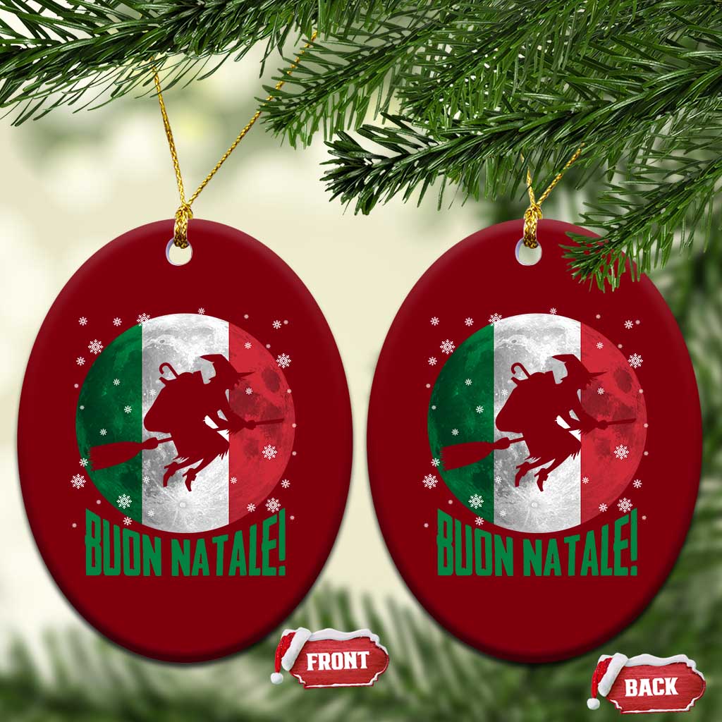 Buon Natale Italian Christmas Ceramic Ornament La Befana Italian Folklore Witch TS11 Print Your Wear