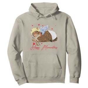 Funny Valentine's Day Cupid Cat Hoodie Happy Meowentines TS11 Sand Print Your Wear