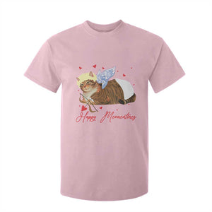 Funny Valentine's Day Cupid Cat T Shirt For Kid Happy Meowentines TS11 Light Pink Print Your Wear