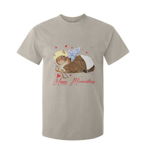 Funny Valentine's Day Cupid Cat T Shirt For Kid Happy Meowentines TS11 Sand Print Your Wear