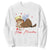 Funny Valentine's Day Cupid Cat Sweatshirt Happy Meowentines TS11 White Print Your Wear