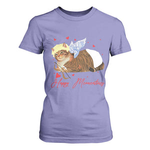 Funny Valentine's Day Cupid Cat T Shirt For Women Happy Meowentines TS11 Violet Print Your Wear