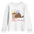 Funny Valentine's Day Cupid Cat Youth Sweatshirt Happy Meowentines TS11 White Print Your Wear