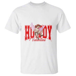 Funny Howdy Valentine T Shirt Valentine's Day Western Cowboy Cupid TS11 White Print Your Wear