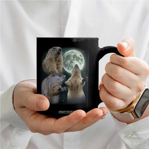 Funny Three Groundhog Moon Groundhog Day Meme Coffee Mug TS11 Print Your Wear