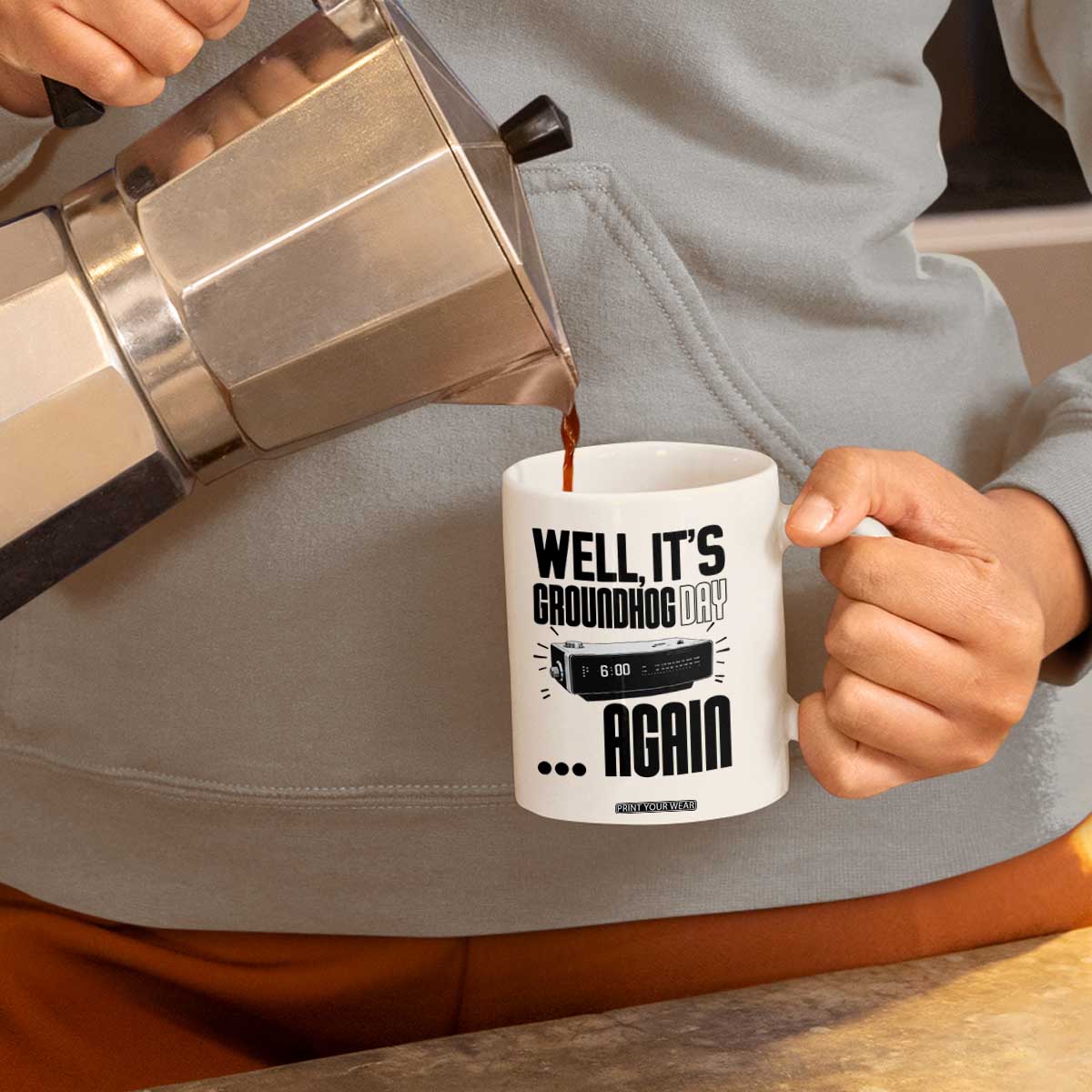 Well Its Groundhog Day Again Coffee Mug Funny Woodchuck Groundhog TS11 Print Your Wear