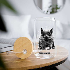 I Have Rabies Bat Glass Can Funny Meme Quotes Gothic TS11 Print Your Wear