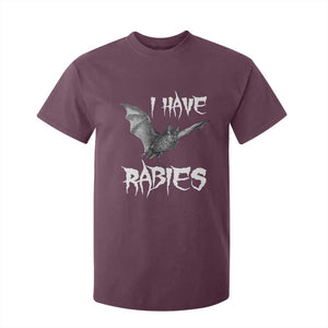 I Have Rabies Bat T Shirt For Kid Funny Meme Quotes TS11 Maroon Print Your Wear
