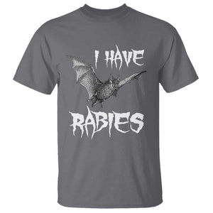 I Have Rabies Bat T Shirt Funny Meme Quotes TS11 Charcoal Print Your Wear