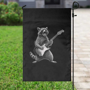 Funny Raccoon Playing Guitar Rock and Roll Garden Flag TS11 Print Your Wear