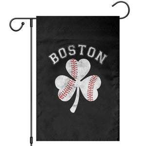 Funny Boston St Patricks Day Baseball Shamrock Garden Flag TS11 Black Print Your Wear