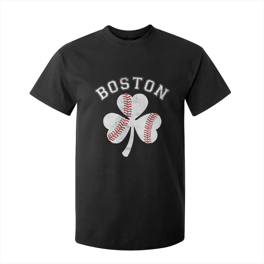 Funny Boston St Patricks Day Baseball Shamrock T Shirt For Kid TS11 Black Print Your Wear