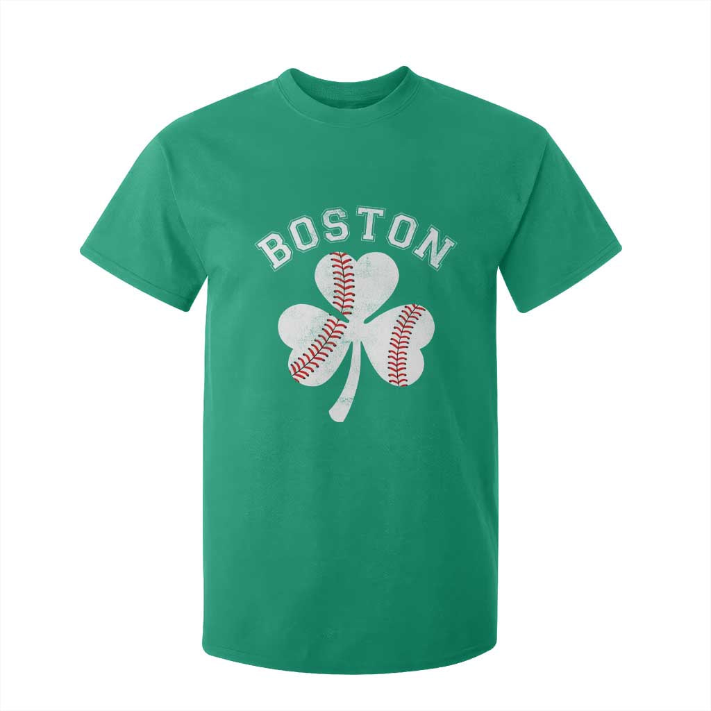 Funny Boston St Patricks Day Baseball Shamrock T Shirt For Kid TS11 Irish Green Print Your Wear