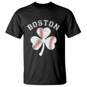 Funny Boston St Patricks Day Baseball Shamrock T Shirt TS11 Black Print Your Wear
