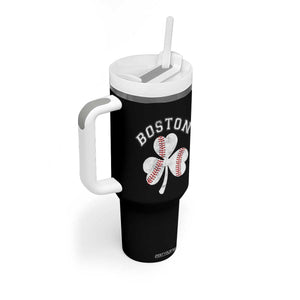 Funny Boston St Patricks Day Baseball Shamrock Tumbler With Handle TS11 Print Your Wear