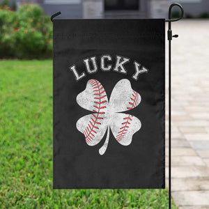 Funny Baseball Lucky Clover St Patricks Day Garden Flag TS11 Print Your Wear