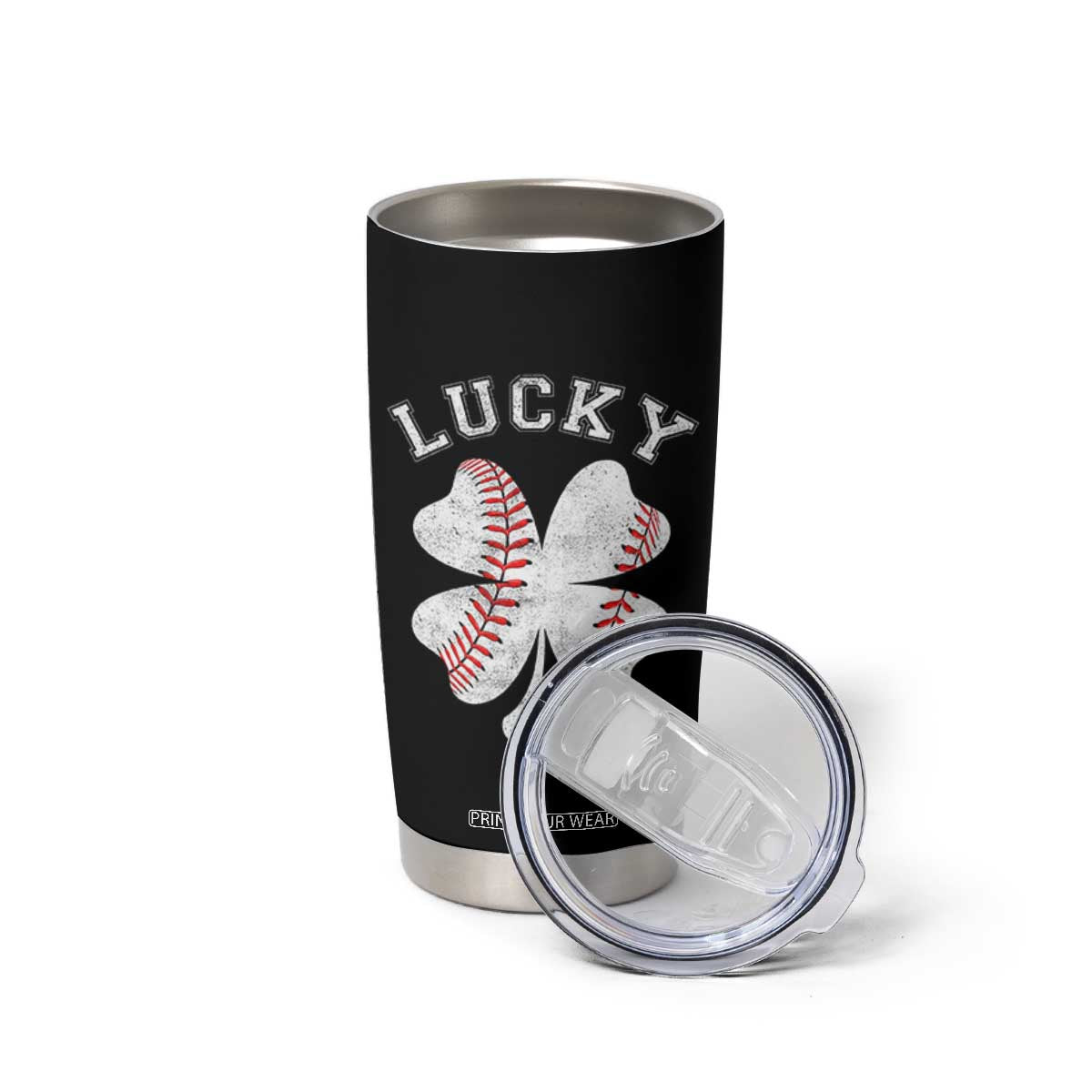 Funny Baseball Lucky Clover St Patricks Day Tumbler Cup TS11 Print Your Wear