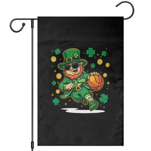 Leprechaun Basketball St Patricks Day Sport Lover Garden Flag TS11 Black Print Your Wear