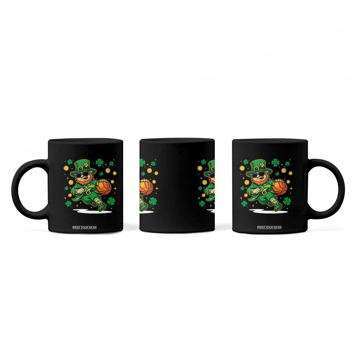 Leprechaun Basketball St Patricks Day Sport Lover Coffee Mug TS11 Print Your Wear