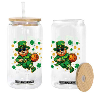 Leprechaun Basketball St Patricks Day Sport Lover Glass Can TS11 Print Your Wear
