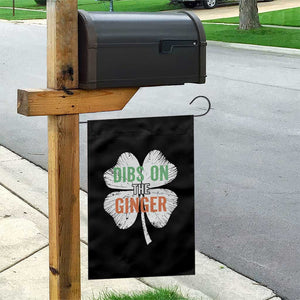 Funny St Patricks Day Dibs On The Ginger Garden Flag Irish Redhead Shamrock TS11 Print Your Wear