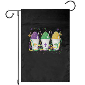 Funny Mardi Gras Snowballs Fat Tuesday Carnival Beads Garden Flag TS11 Black Print Your Wear