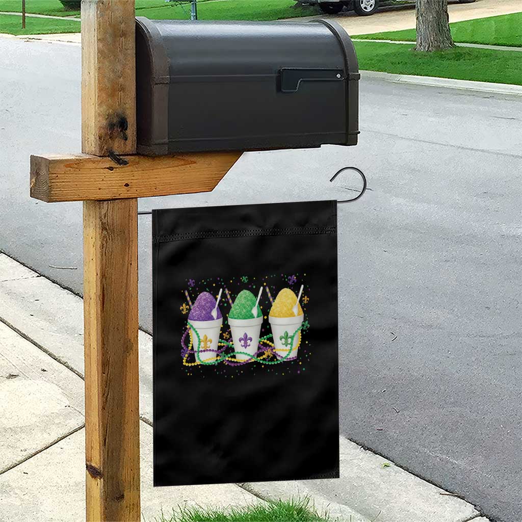 Funny Mardi Gras Snowballs Fat Tuesday Carnival Beads Garden Flag TS11 Print Your Wear