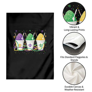 Funny Mardi Gras Snowballs Fat Tuesday Carnival Beads Garden Flag TS11 Print Your Wear