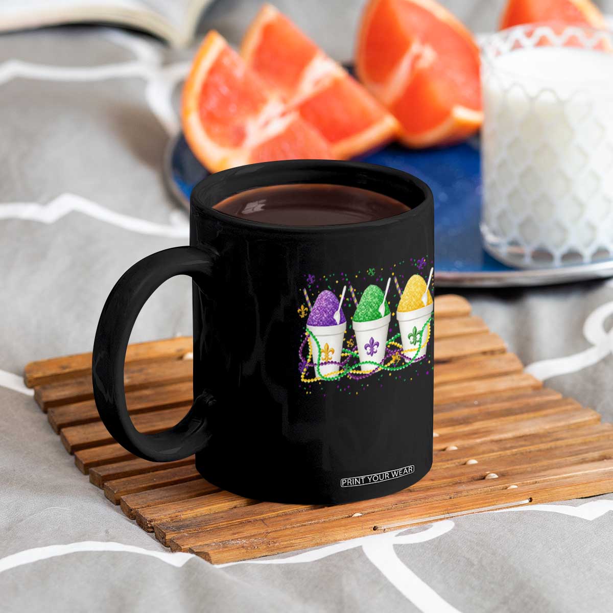 Funny Mardi Gras Snowballs Fat Tuesday Carnival Beads Coffee Mug TS11 Print Your Wear